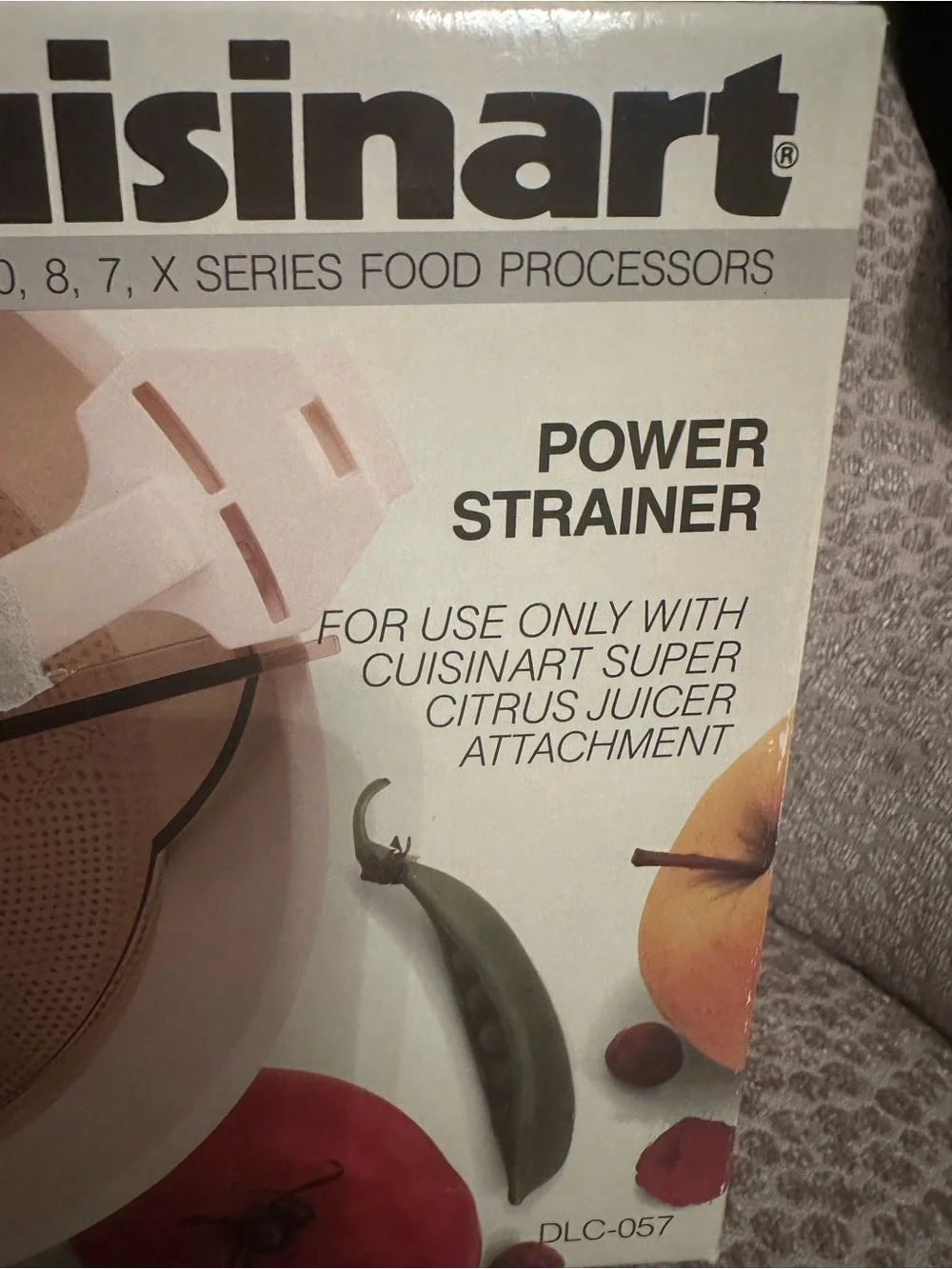 Cuisinart DLC-057 Power Strainer Attachment For DLC 10 8 7 X Series NEW Open box